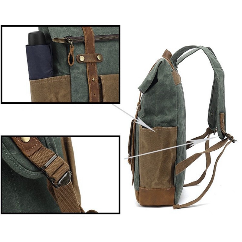 Мужской городской рюкзак Dylan изумрудный - 8 фото