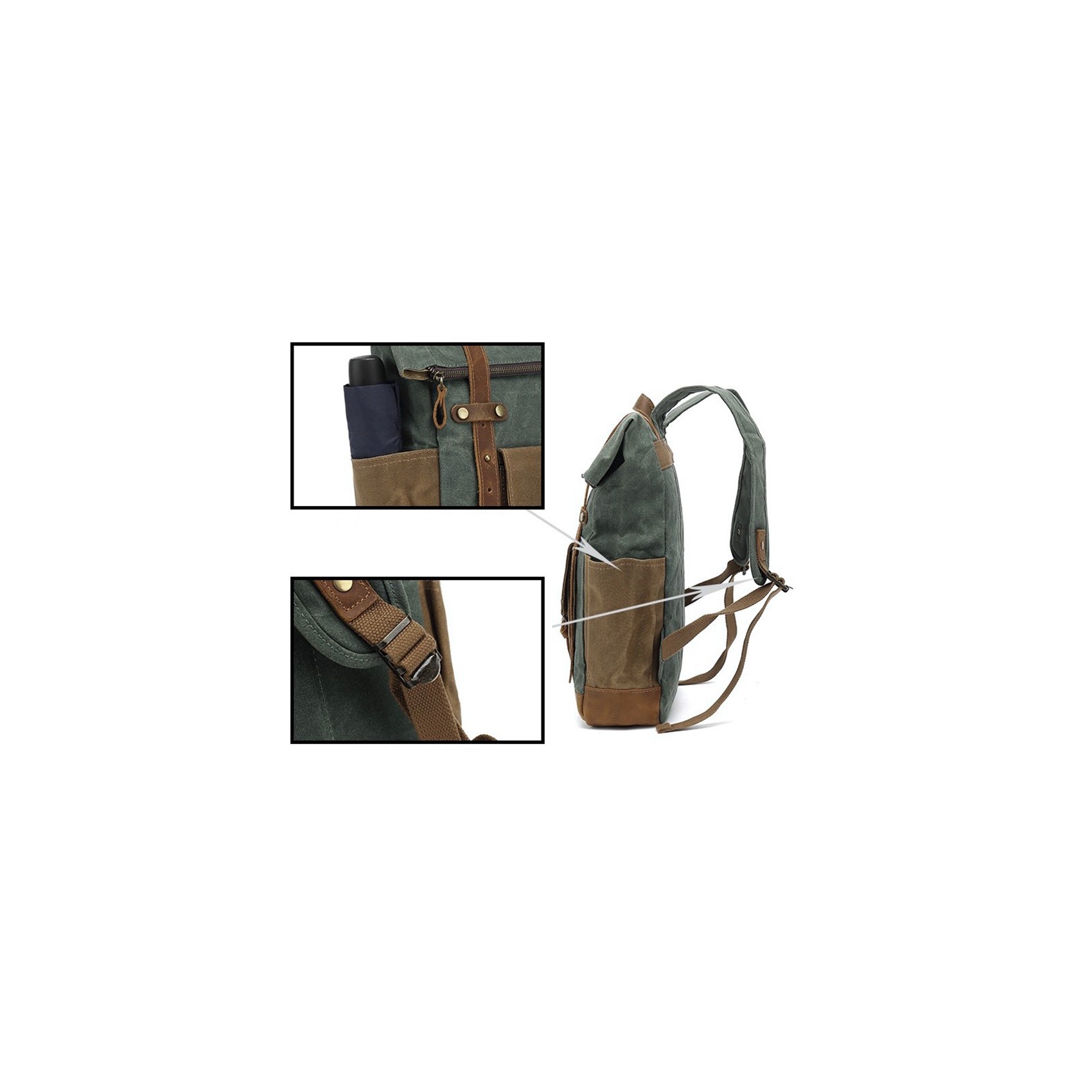 Чоловічий міський рюкзак Dylan смарагдовий