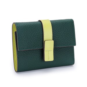 Жіночий шкіряний гаманець Rachel темно-зелений