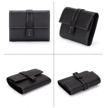 Женский кожаный кошелек Rachel черный фото