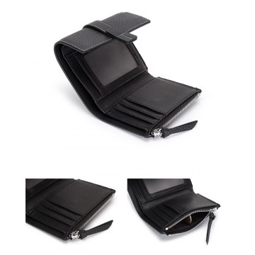 Жіночий шкіряний гаманець Rachel чорний фото