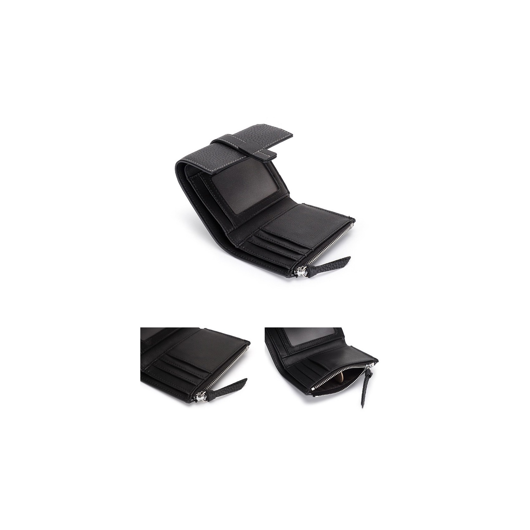 Женский кожаный кошелек Rachel черный