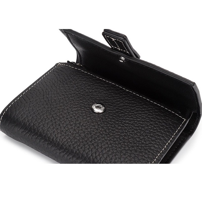 Жіночий шкіряний гаманець Rachel чорний - 8 фото