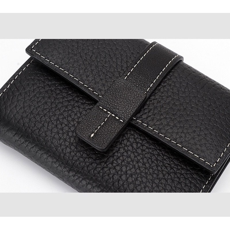 Жіночий шкіряний гаманець Rachel чорний - 9 фото