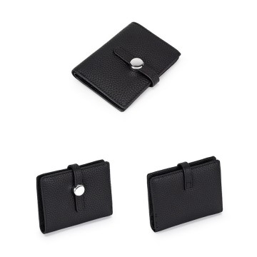 Жіночий шкіряний гаманець Annie чорний фото