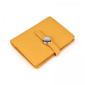 Жіночий шкіряний гаманець Annie жовтий