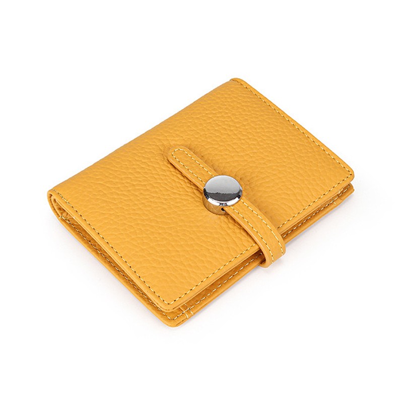 Жіночий шкіряний гаманець Annie жовтий