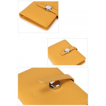 Женский кожаный кошелек Annie желтый фото