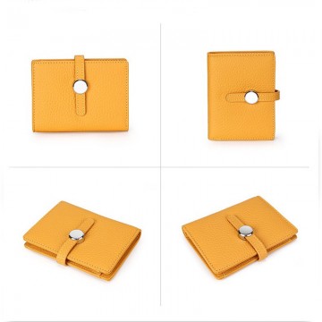 Женский кожаный кошелек Annie желтый фото