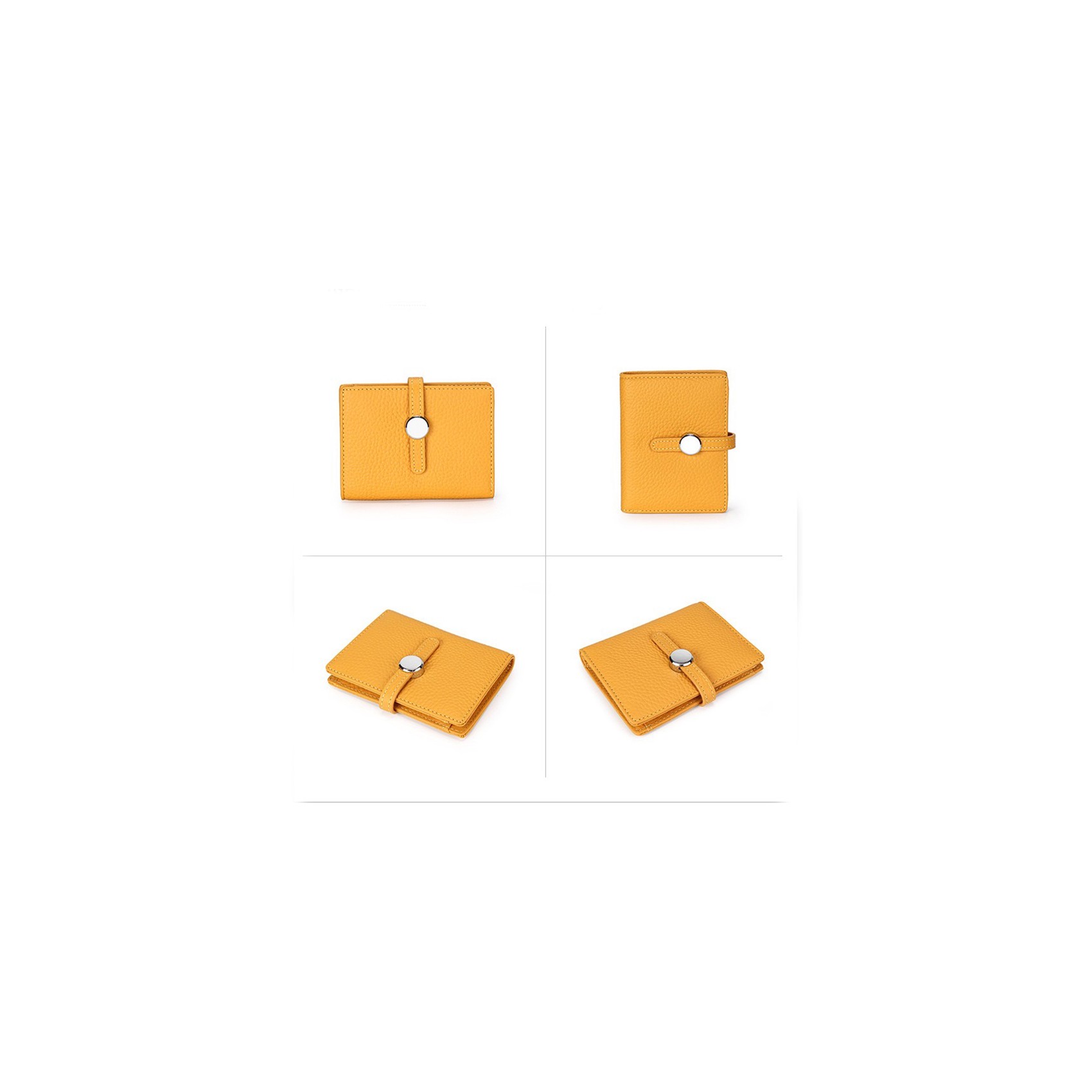 Жіночий шкіряний гаманець Annie жовтий