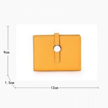 Женский кожаный кошелек Annie желтый фото