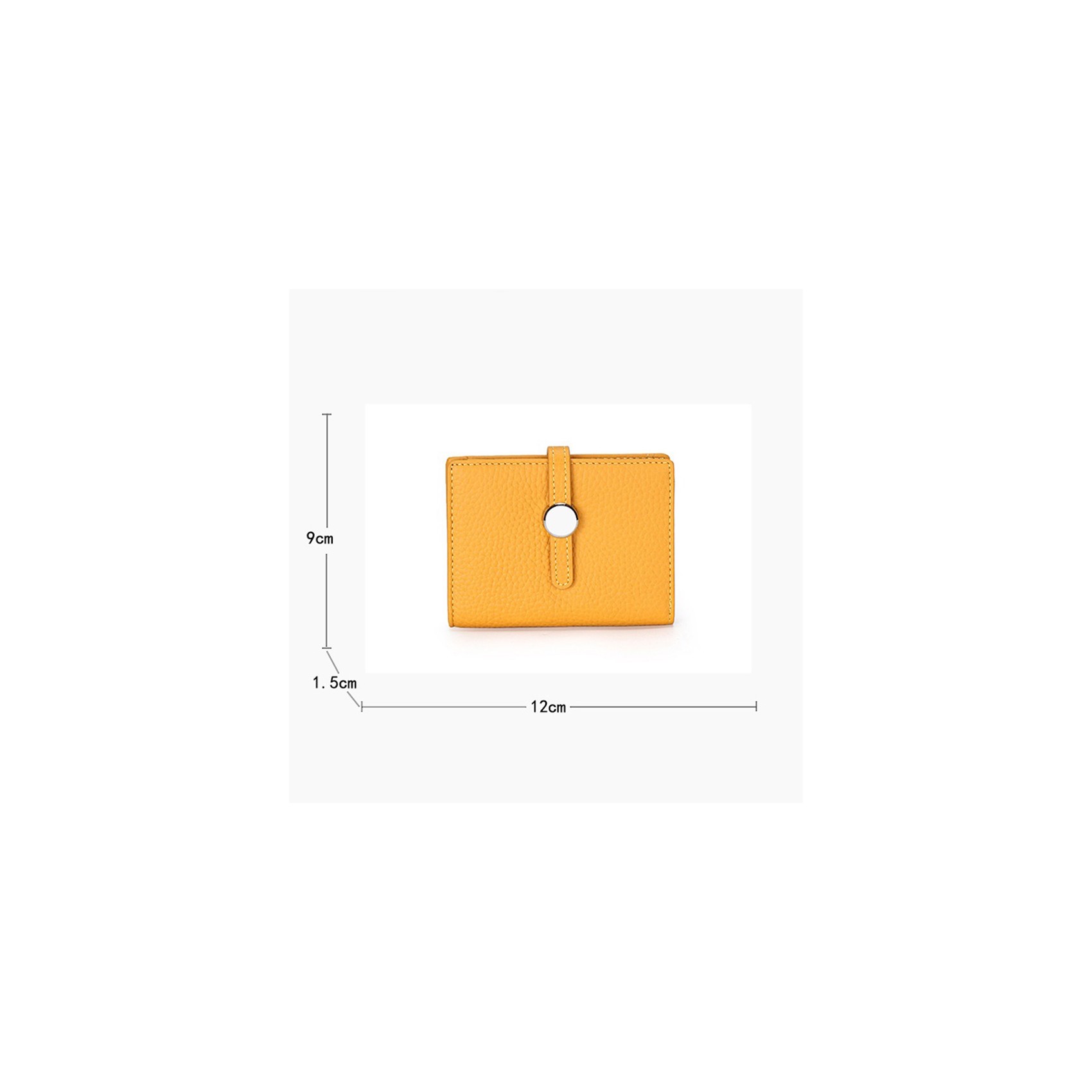 Жіночий шкіряний гаманець Annie жовтий