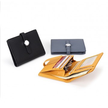 Жіночий шкіряний гаманець Annie жовтий фото