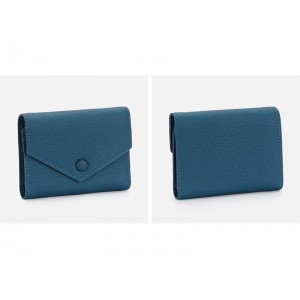 Жіночий шкіряний гаманець Ellie синій