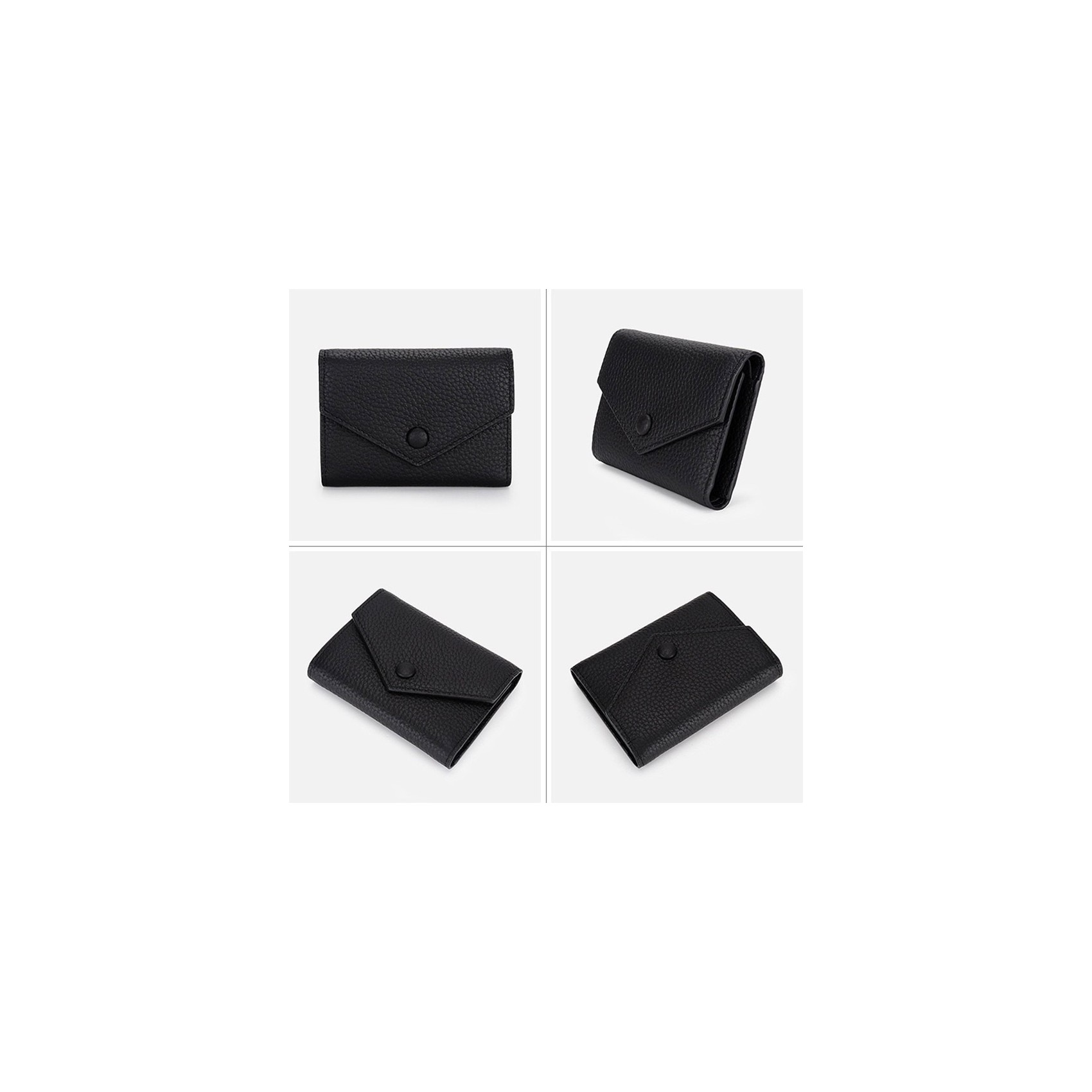 Жіночий шкіряний гаманець Ellie чорний