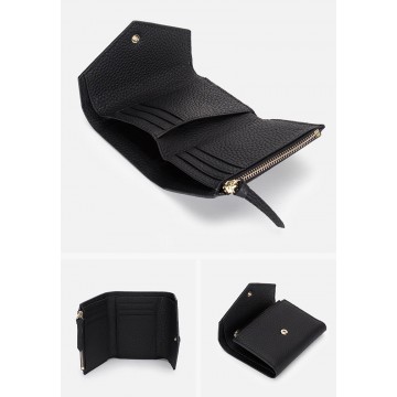 Жіночий шкіряний гаманець Ellie чорний фото