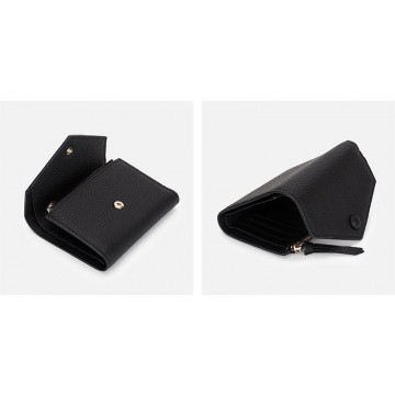 Женский кожаный кошелек Ellie черный фото