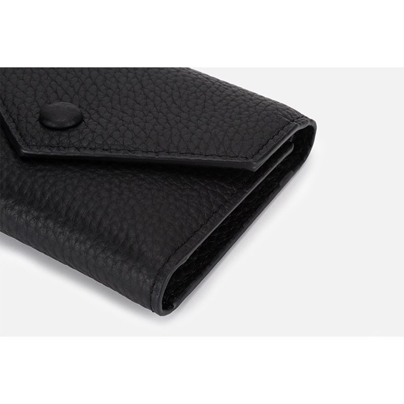 Жіночий шкіряний гаманець Ellie чорний - 9 фото