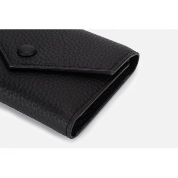 Жіночий шкіряний гаманець Ellie чорний фото