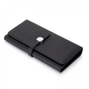 Женский кожаный кошелек Vicki черный