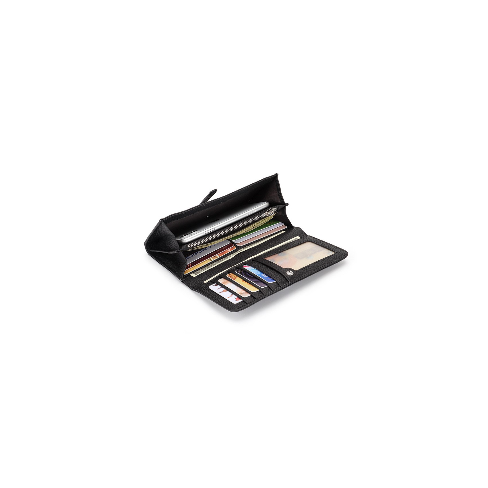 Жіночий шкіряний гаманець Vicki чорний