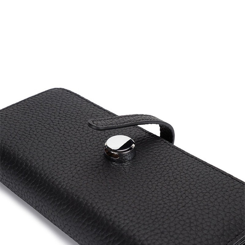 Жіночий шкіряний гаманець Vicki чорний - 7 фото