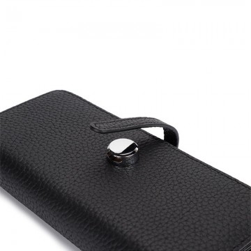 Женский кожаный кошелек Vicki черный фото