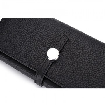 Женский кожаный кошелек Vicki черный фото