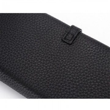 Жіночий шкіряний гаманець Vicki чорний фото