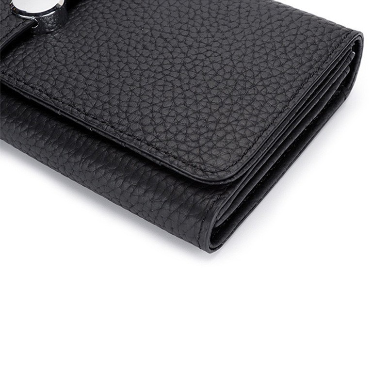 Жіночий шкіряний гаманець Vicki чорний - 11 фото