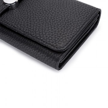 Жіночий шкіряний гаманець Vicki чорний фото