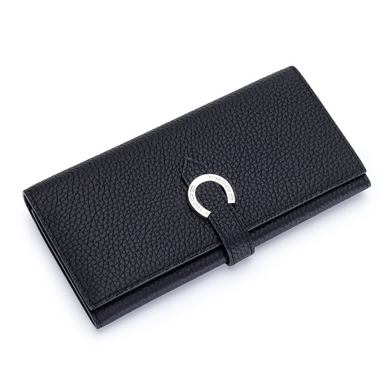 Женский кожаный кошелек Louise черный