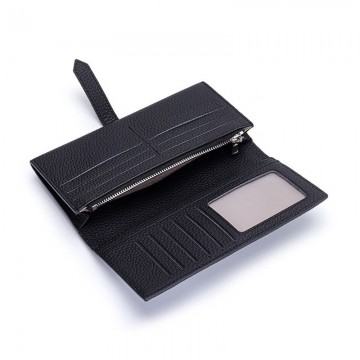 Жіночий шкіряний гаманець Louise чорний фото