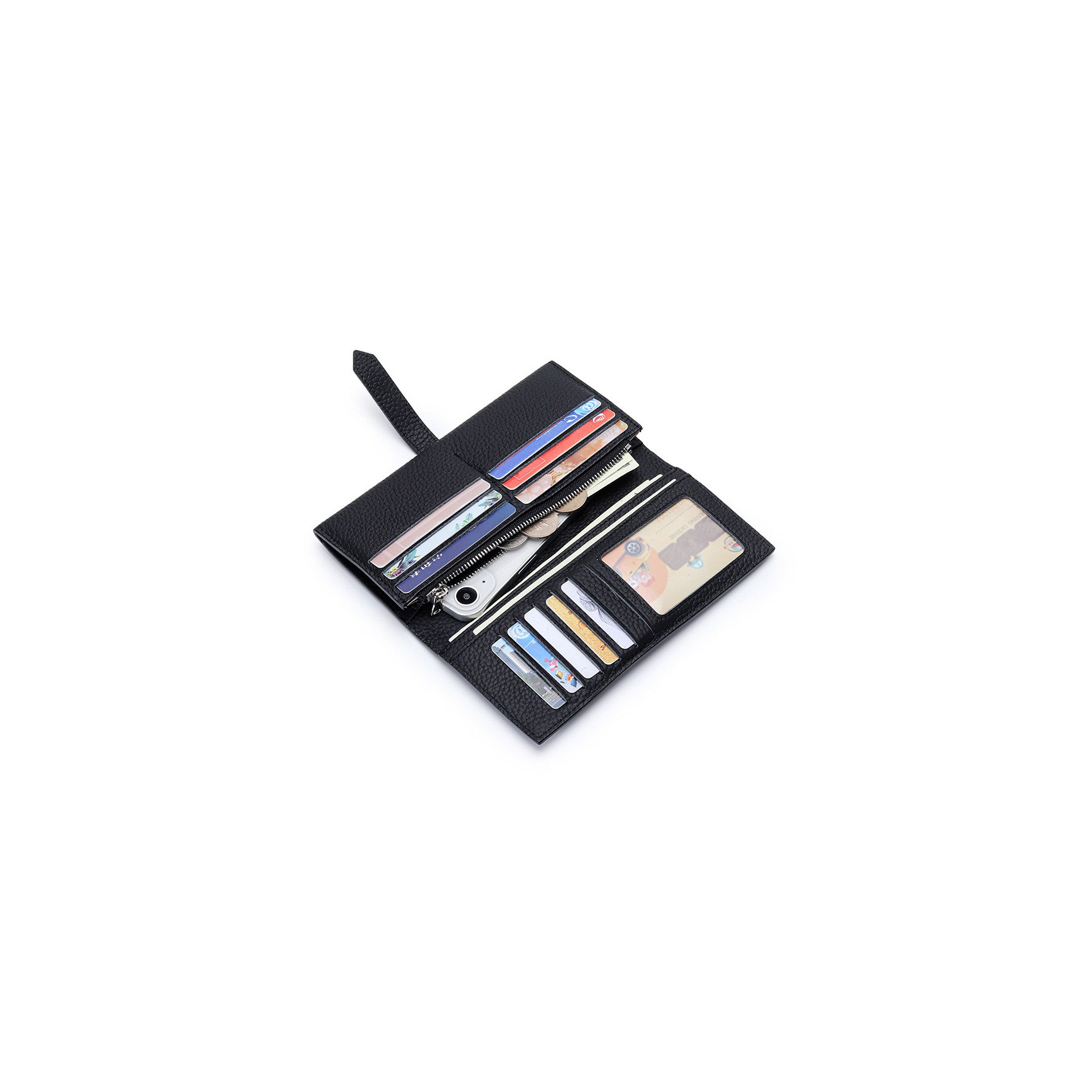 Жіночий шкіряний гаманець Louise чорний