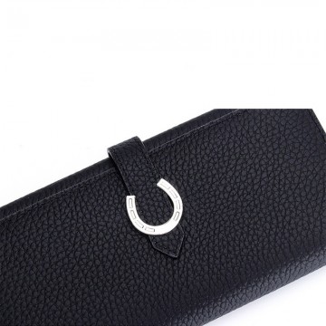 Жіночий шкіряний гаманець Louise чорний фото