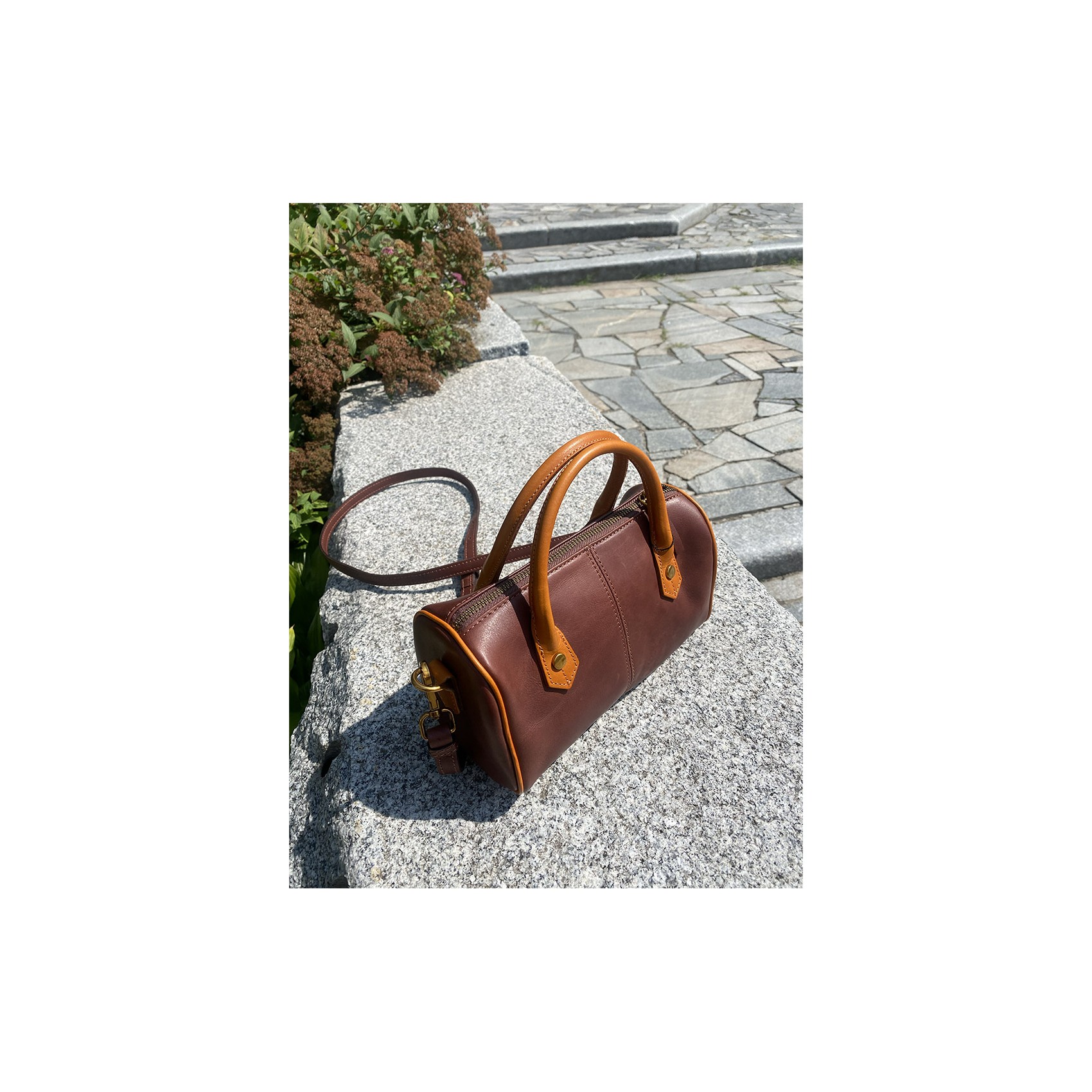 Женская кожаная сумка Patti коричневая