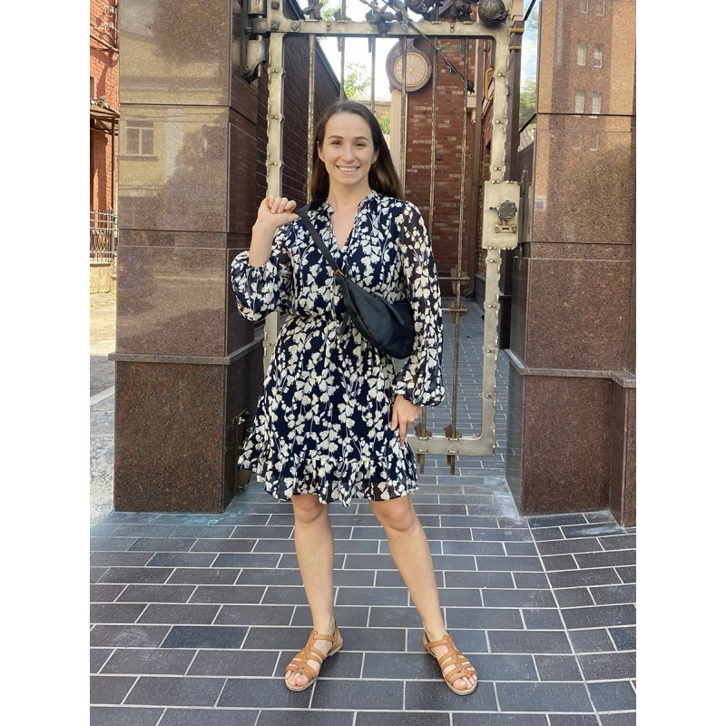 Женская кожаная сумка хобо Jennifer черная - 4 фото