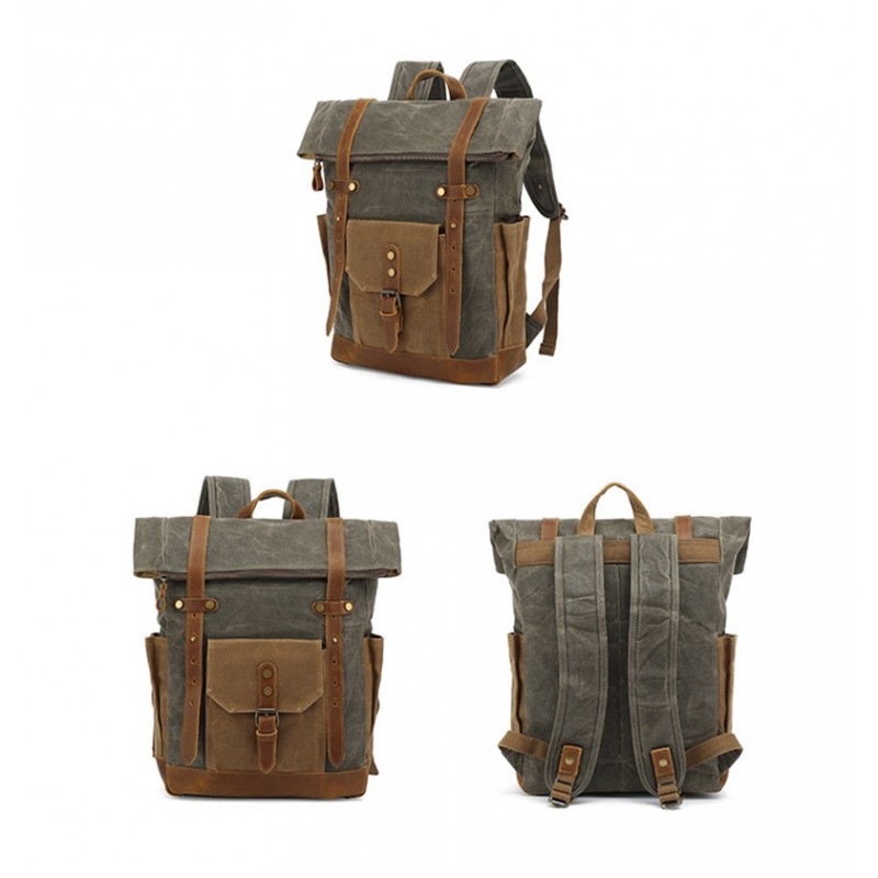 Чоловічий міський рюкзак Dylan тауп - 9 фото