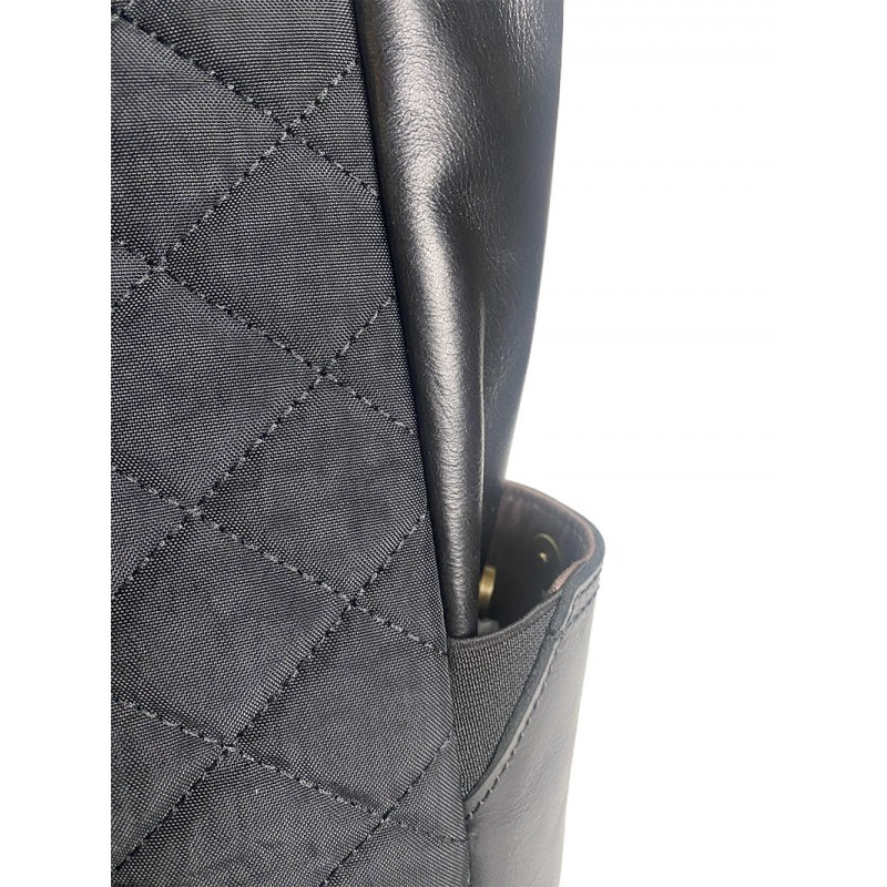 Чоловічий шкіряний рюкзак Frederick чорний для: міста, офісу та подорожей - 12 фото