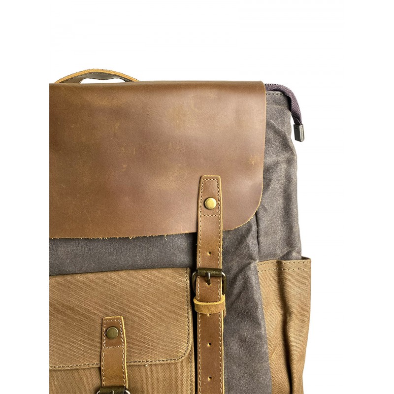 Чоловічий міський рюкзак Jacob тауп - 14 фото