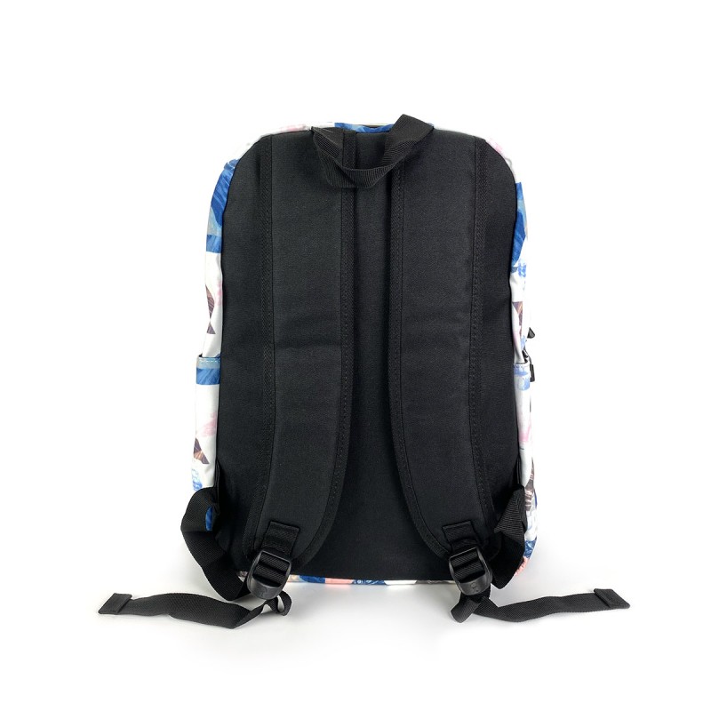 Рюкзак Mountains белый с синим рисунком - 2 фото