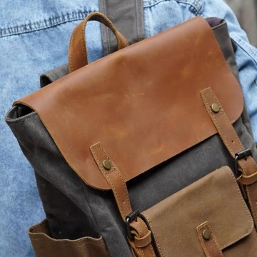 Чоловічий міський рюкзак Jacob тауп фото