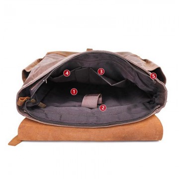 Чоловічий міський рюкзак Jacob коричневий фото