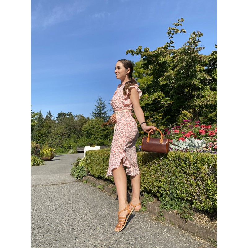 Жіноча шкіряна сумка Patti коричнева - 10 фото