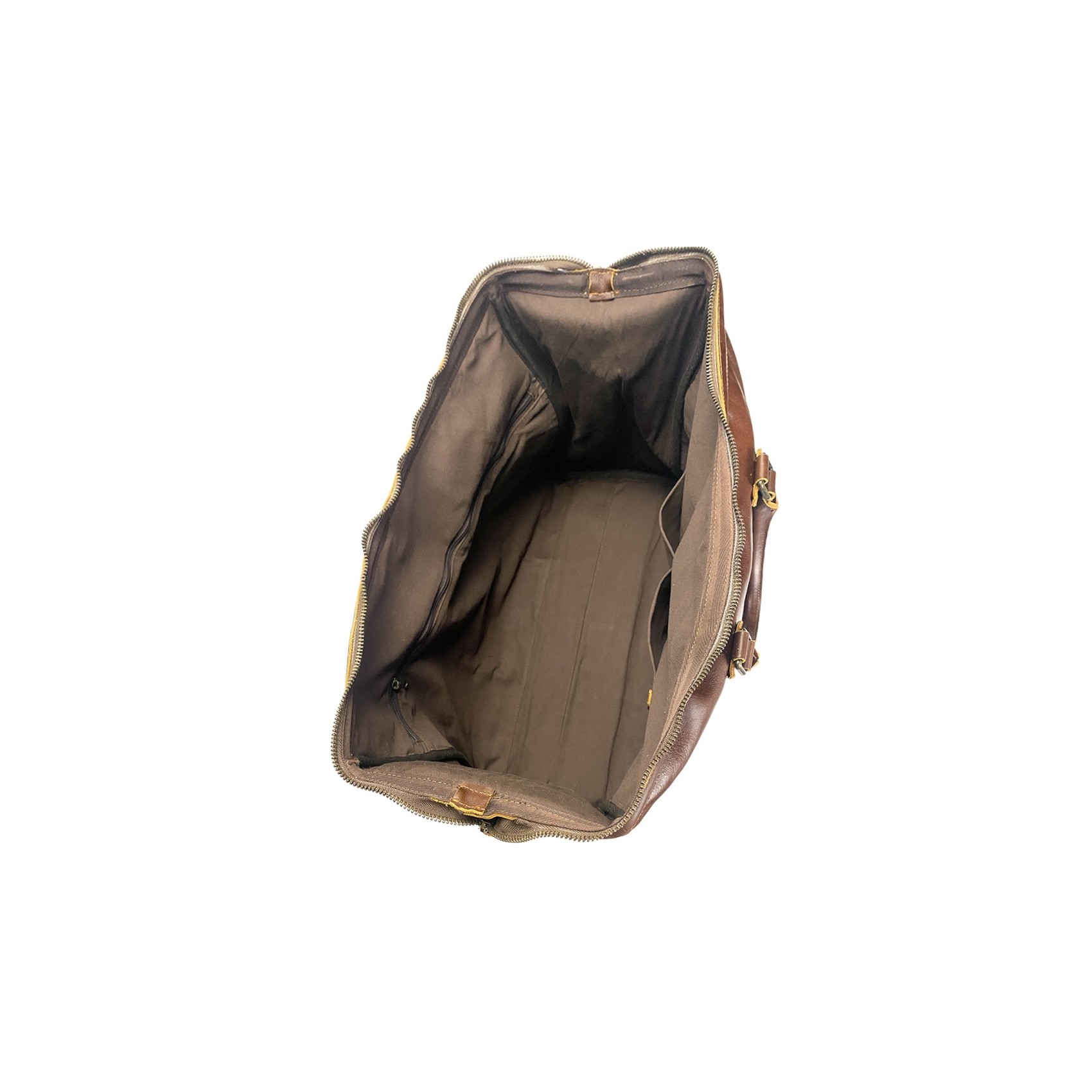 Чоловіча шкіряна дорожня сумка Hubert коричнева