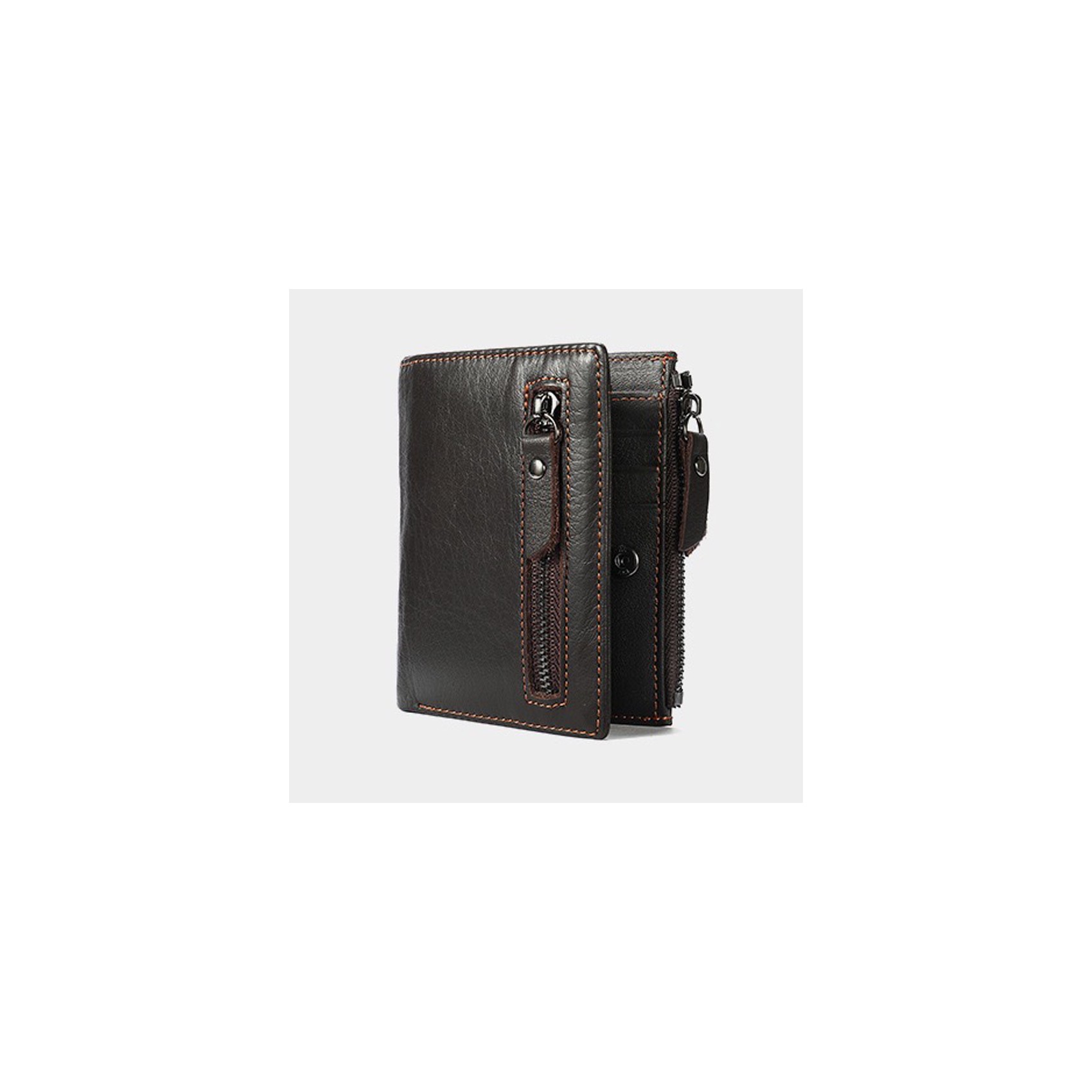 Чоловічий гаманець Kentucky шкіряний темно-коричневий