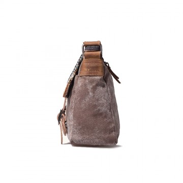 Жіноча сумка через плече Aeon з орнаментом коричнева фото
