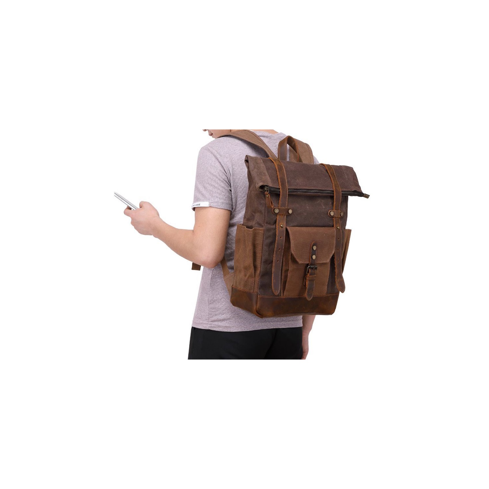 Мужской городской рюкзак Dylan коричневый