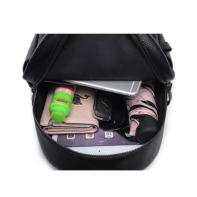 Женский кожаный рюкзак Esther черный - 8 фото