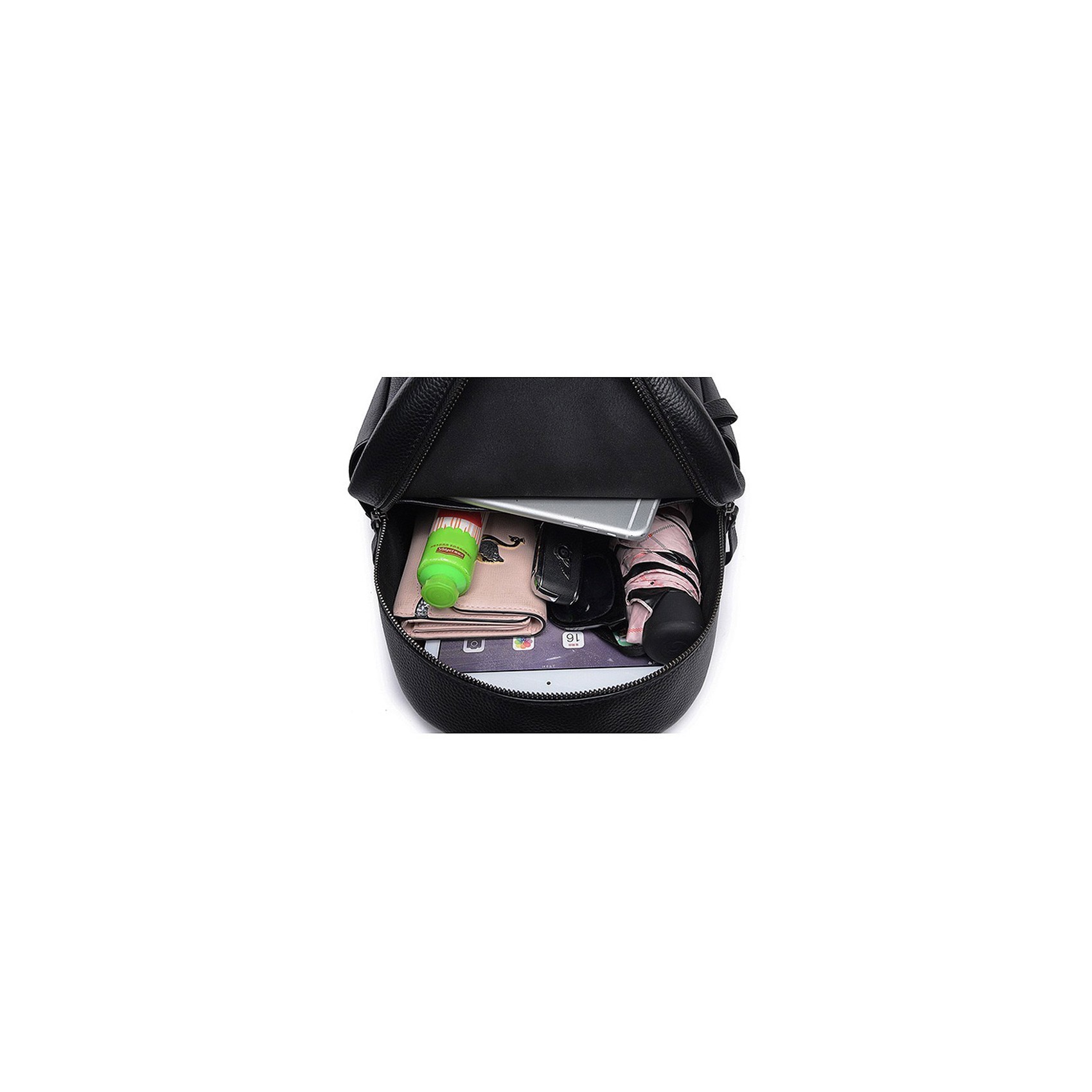 Женский кожаный рюкзак Esther черный